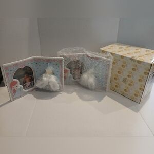 Precious Moments Babys First Christmas Boy With Blanket Photo Frame 2 Pieces